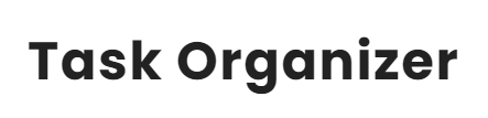 Task Organizer